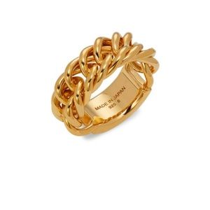 AMBUSH Gold plated sterling silver ring Large NWT